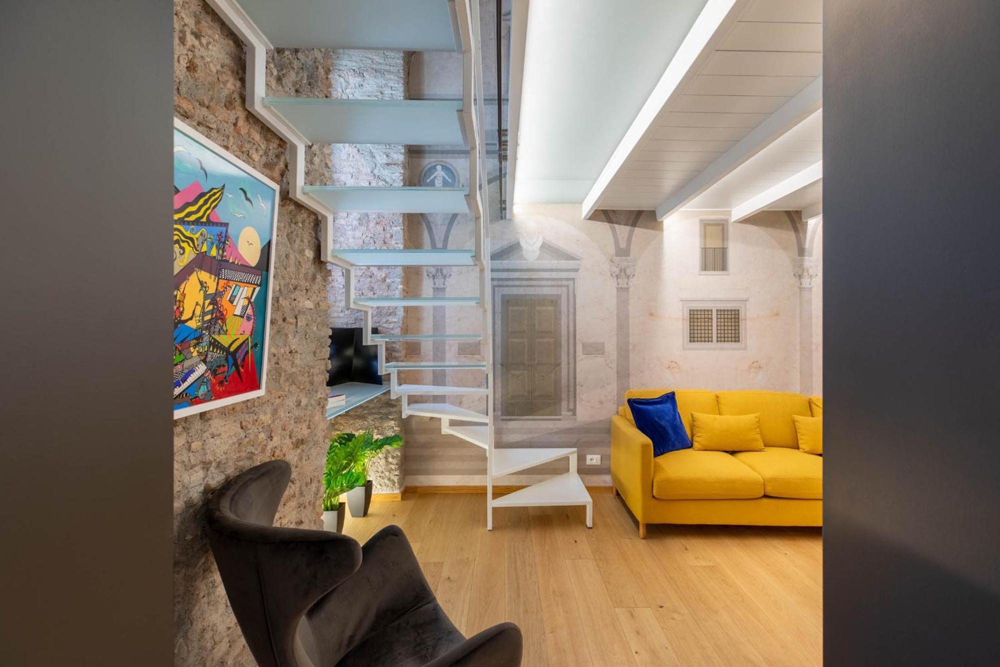 شقة Iflat Glass And Stone Loft روما المظهر الخارجي الصورة